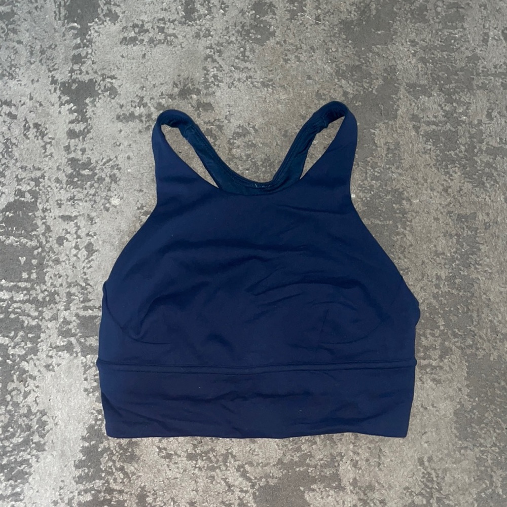 High neck sports bra